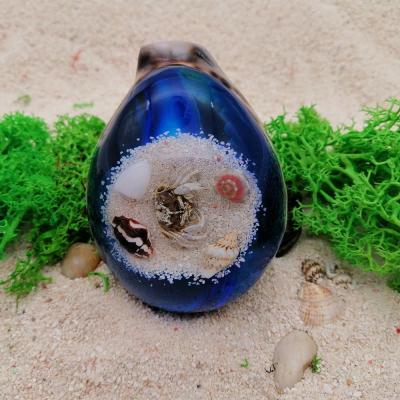 China Sea World Shell With Pearl Inside Paperweight Seashell Decoration Epoxy Resin For Crafts for sale