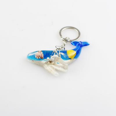 China Artificial Seal Form Acrylic Key Chains Embedded Marine Life Specimens for sale