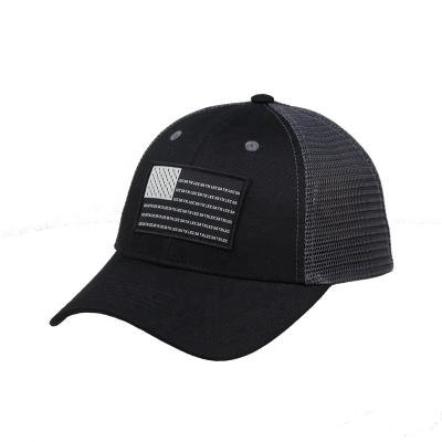 China breathable & Wholesale Promotional Custom Flag Waterproof 6 Panel Charcoal Color Mesh Trucker Hats for sale