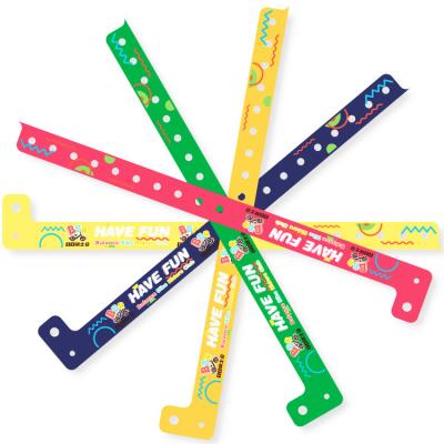 China Custom Disposable Kids Amusement Park Children's Playground Tickets Event PVC Wristband for sale