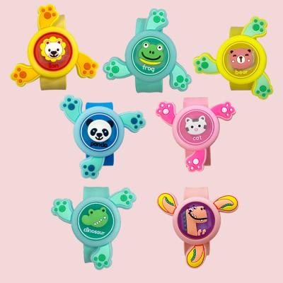 China Promotional Gifts/Party Gift Rotating Gyroscope Mosquito Repellent Beat Children's Baby Adults Cartoon Lighted Toys Children Watch for sale