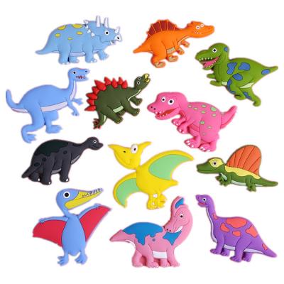 China OEM ODM cartoon dinosaurs diy soft flexible model animal dinosaurs magnetic fridge magnet sticker for sale