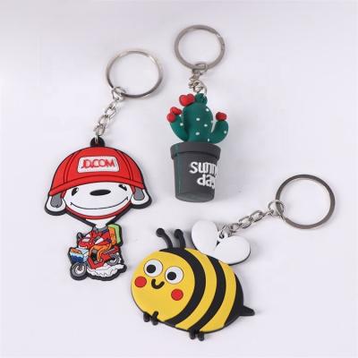 China Bees PVC Bees Key Chain Ring With Great Price Adorable Cute Plastic Key Chain New Design for sale