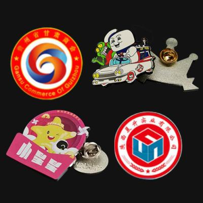 China Custom Wholesale Bulk Professional Design Opens Gift Custom Hard Enamel Zinc Alloy Gold Plated Lapel Pin Badge for sale