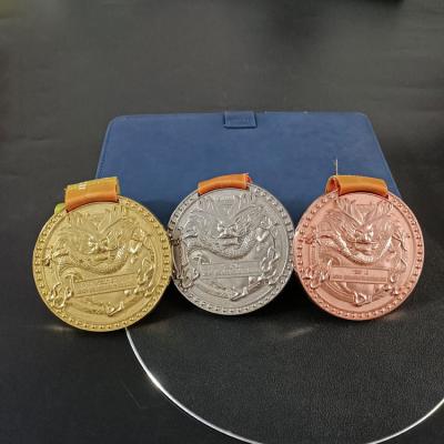 China Custom Automotive Events Marathon Basketball Champion Winner Golden Logo 3d OEM/ODM Sports Metal Running Medals for sale