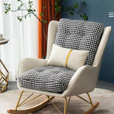 China Convertible Leisure Sofa Set Living Room Furniture Chair Lounge Reclining Sofa Sets Velvet Upholstered Corner Sofa Single Rocking Chair for sale