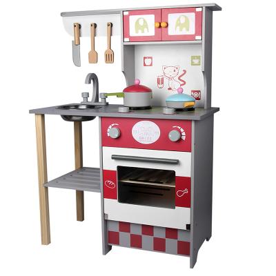 China Wooden Baby Wooden Kitchen Baking Pretend Play House Wooden Toys Kitchen Toys For Children for sale