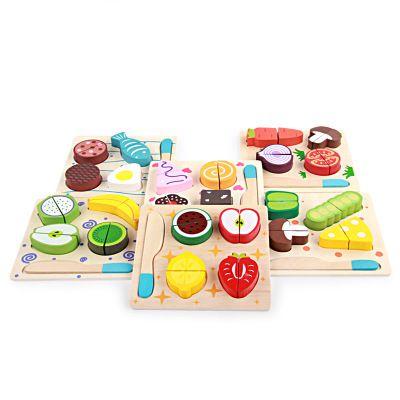 중국 Set of 3D House Food-Cup Kitchen Decoration Creative Play Educational Wooden Toys for Family/Kitchen Set 판매용