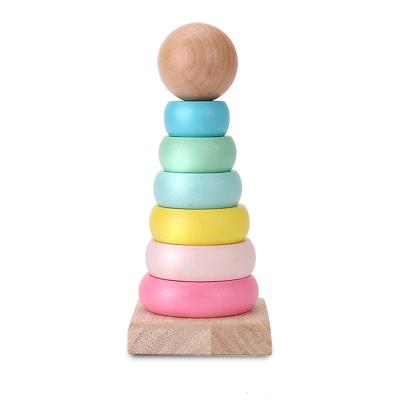 China Wooden Hot Products For Selling Maple Line Wooden Block Rainbow Children Educational Wooden Toys for sale