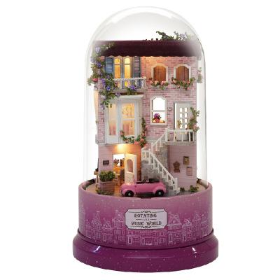 China Playing Warm Nature Wooden Music Box/Model Music Box /Tower Decoration Detailed Music Box for sale