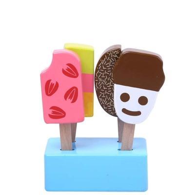 中国 Preschool Kids Play Set 4Pcs Kids Kitchen Play Ice Cream Kitchen Sets Kids Wooden Toys Room Gift Toys For Preschool Girl Boy 販売のため