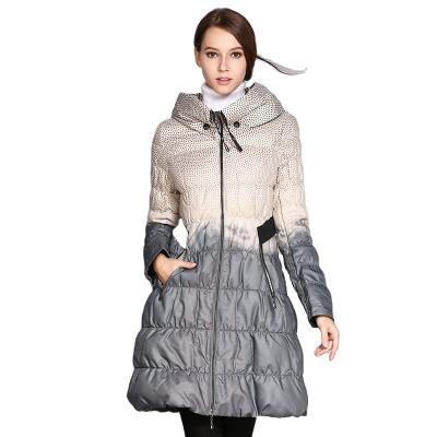 China Whimsical Swap Low Price High Quality Low Price Down Jacket Women Winter Over - Knee White Duck Down Jacket Coat Mid Length Women's White Duck for sale