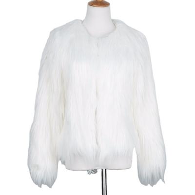 China Single Long Sleeve Fashion Women's Fluffy Fake Fur Coat Women's Faux Fox Fur Coat Coat for sale