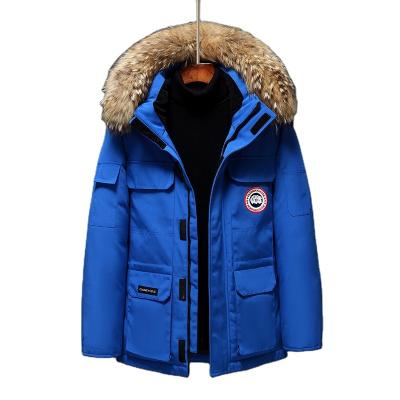 China Winter Multicolor Warm Comfortable Men's Pocket Fashion Loose Men's Cotton Jacket Zipper Zipper Down Jacket Men's Down Jacket for sale