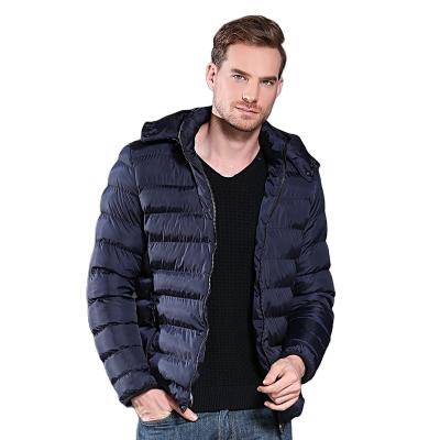 China 2022 European and American fashion men's winter city hooded down jacket men's padded plus size coat for sale