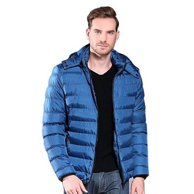 China Fashion city factory direct sales European and American men's winter hooded down jacket men's padded plus size coat for sale