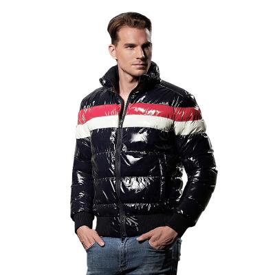 China European and American type 2022 men's winter clothing gloss fitted down jacket padded short all-match padded jacket for sale