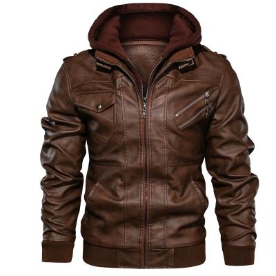 China no-iron processing 2022 Europe and the United States autumn and winter 3D new PU leather jacket large size for sale