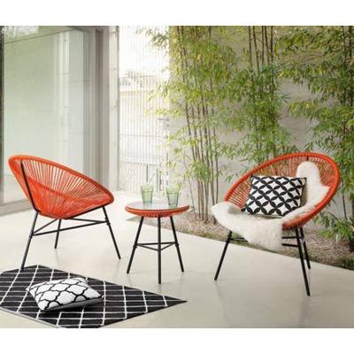 China Eco-firendly Rattan Egg Shape Steel Garden Chairs for sale