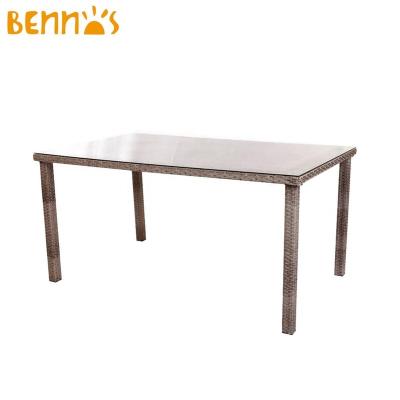 China COMFORTABLE GARDEN RATTAN TABLE 150X90CM OUTDOOR for sale