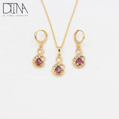 China Fashion Jewelry Set 18k Gold Non Allergic Jewelry 2019 Set Accessories For Women Jewelry for sale