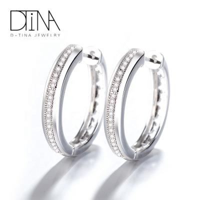 China DTINA ALLOY Ring Style Earrings in Platinum and Gemstone Crystal Earrings for sale