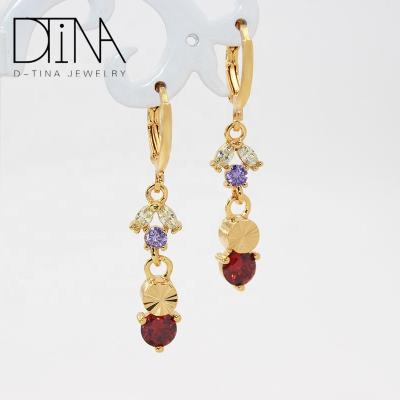 China Non Allergic Fashion Design Gold Plated Earrings Nice Long Earrings for sale