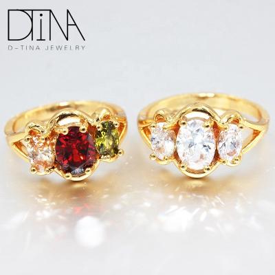 China Fashion Unique Ring Jewelry Zircon Ring Big Stone Dubai Wedding Ring for sale