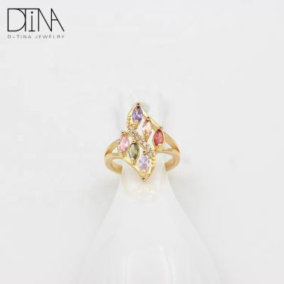 China Trendy Fashion Ring 2019 Latest 2 Gram 18k Gold Plated Ring for sale