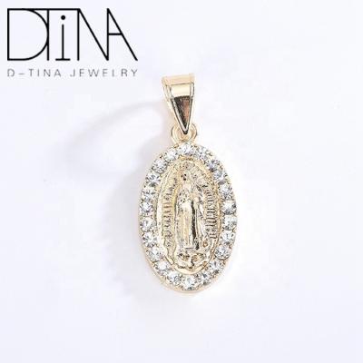 China DTINA Non Allergic Religion Virgin Mary Image Pendant Catholic Pendant for sale