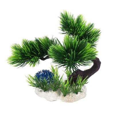 China Sustainable Environmentally Friendly Aquarium Landscaping Decoration Plastic Fish Tank Water Park Plant for sale