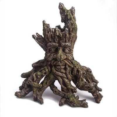 China Large Resin Tree Cave Wooden Viable Ornament Landscape Artificial Fish Tank Aquarium Decoration for sale