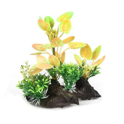 China Wholesale Viable Aquarium Aquascape Plastic Fish Plant Decoration Ornament For Fish Tank for sale