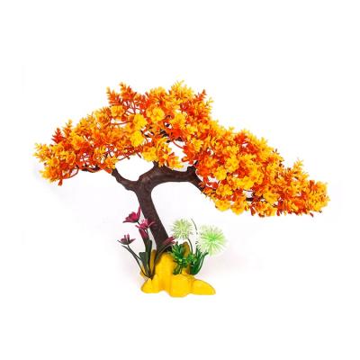 China Plastic Viable Aquarium Aquascape Beautiful Tree Plant Ornament Decor Wholesale for sale