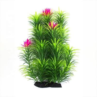 China Viable Wholesale Plastic Artificial Fish Tank Decorations 40CM Plant Grass Aquarium Ornament Decor for sale