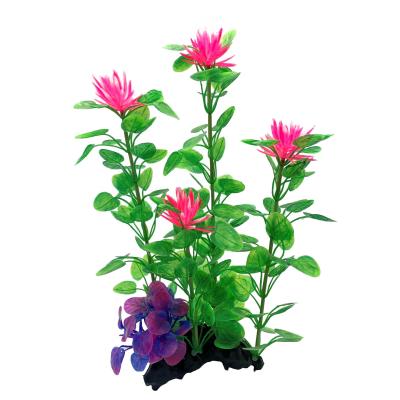 China Wholesale Viable Fish Tank Decoration Plastic Artificial Aquarium Plants for sale