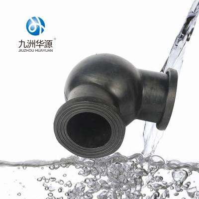 China Carbon Steel Huayuan gost 17375-2001 Stainless Rubber Duct Elbow 90 Bend for sale