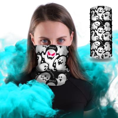 China Seamless Bandana Elastic Free Design Tube Unisex Halloween Tube Face Buffs With Your Own Design Printing for sale