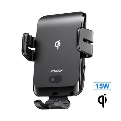 China 4.7 inch to 6.8 inch FCC CE ROHS Infrared Induction Car Mobile Air Vent Mount Qi Certified 10W 15W Radio Car Phone Charger Fast Charging Stand for sale