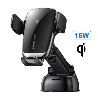 China ZS248 CE FCC Technology Qi Coil Car Self-Drawing Charger Coil Qi 15W Mobile Wireless Fast Charging Car Phone Dash Mount for sale