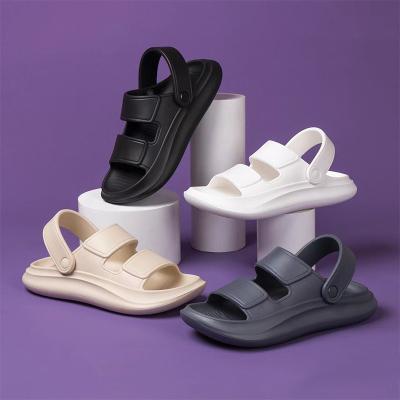 China 2022 New 2022 New CIA Double Eva Sandals Soft Bubble Slippers Men's Beach Sandals Home Zapatillas de hombre Antislip Flat for sale