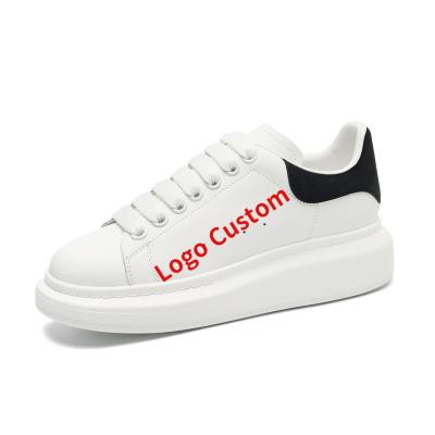 China Cushioning White High Quality Women's Platform Shoes Custom Logo Men's and Women's Skateboard Sneaker UV Printing Unisex Shoes for sale