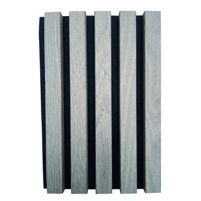 China European Standard Abosorbing Decorative Wall Panel Slat Fireproof Soundproofing Polyester Eco-friendly Wood Acoustic Panel for sale