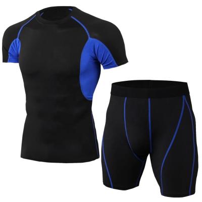 China Plus Size Breathable High Quality Quick Dry Sport Wear Tight T-shirts And Tight Compression Suit Underpants for sale