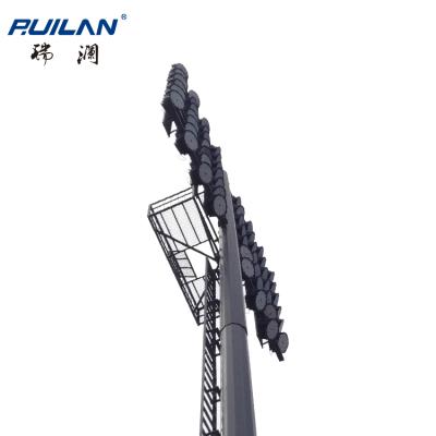 China Ruilan System Stadium 38m High Mast Light Luminous/Supporting High Lifting High Mast Lighting Price In Bangladesh/Malaysia for sale