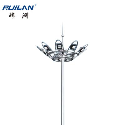 China High luminous/supporting system telescope lifting light pole and high mast pole tower high mast light tower price for sale