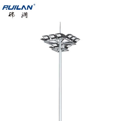 China Ruilan System Times Street Light Pole Luminous / Supporting High Mast Lifting Pole 10m 12m High Light Price Listing High Spotlight Pole for sale