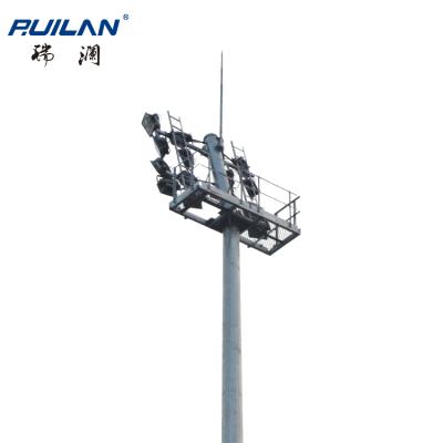 China Ruilan system high luminous/supporting lifting height 2040m led high high mast pole light mast lighting price in malaysia for sale