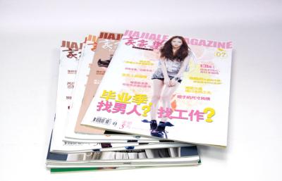 China CMYK Offset Custom Magazine Printing With 4c Glossy Lamination Cover for sale