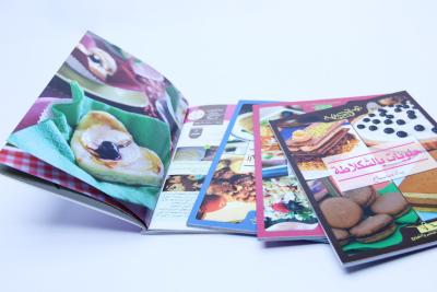 China Glue Binding CookBook Printing With Spot UV , Recycled Glossy Art Paper for sale